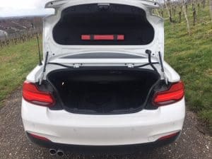 BMW 230i Cabrio, Kofferraum