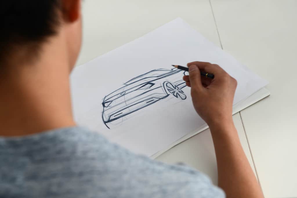 Skoda-Auszubildende entwerfen und bauen ein Concept Car, es wird ein Karoq Cabrio.
