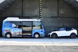 Der Antrieb aus dem BMW i3 treibt den Karsan Jest electric an.