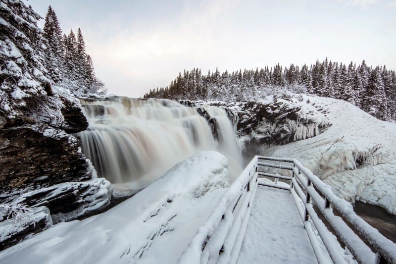Schwedens größter Wasserfall