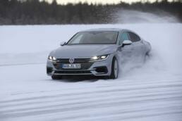 Driften mit Arteon in Arvidsjaur