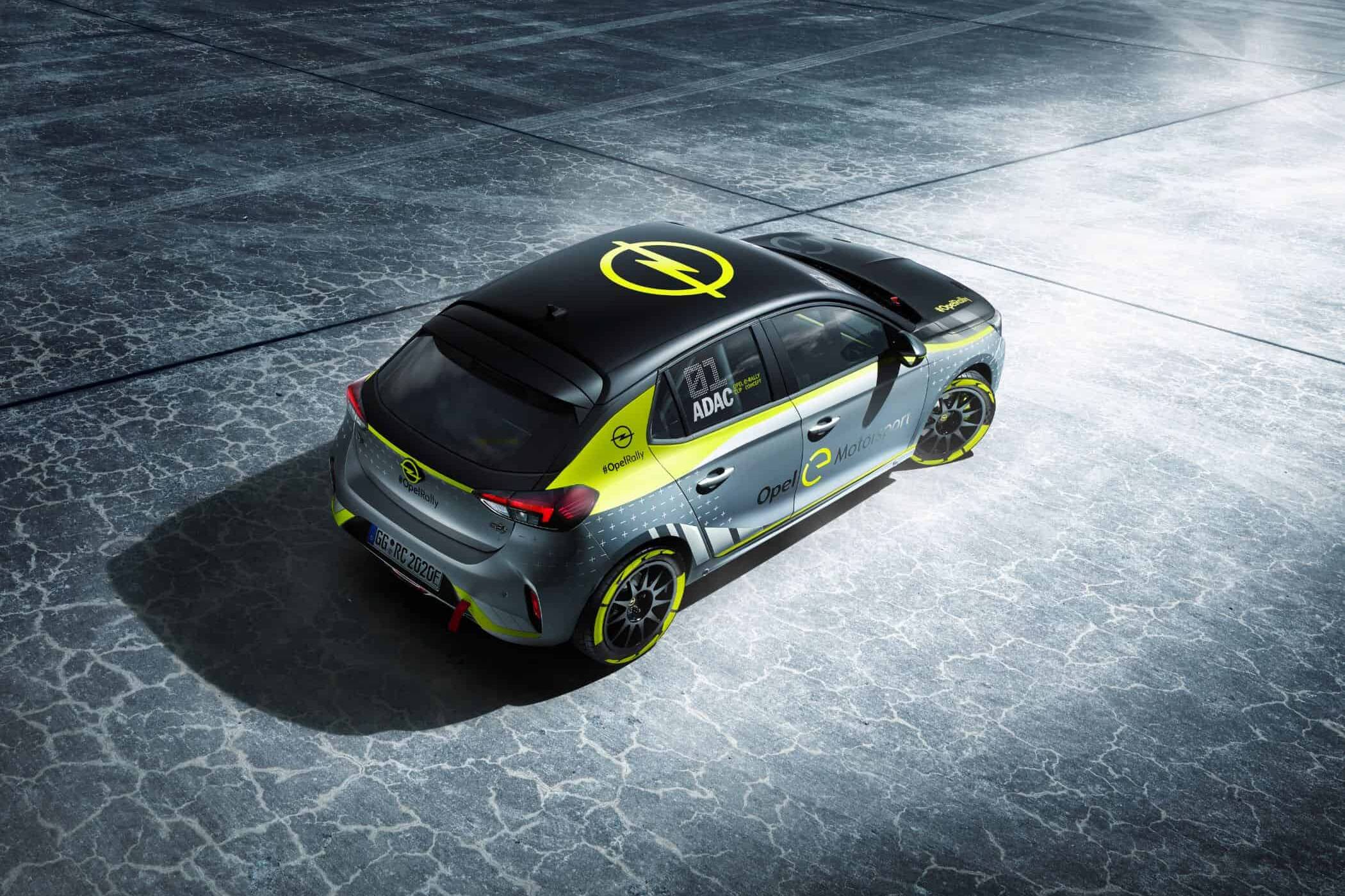 Neues batterie-elektrisches Rallyeauto auf Basis des Corsa-e