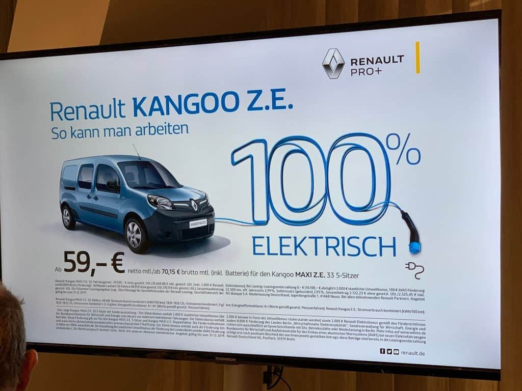 Renault sieht keine Alternative zur Ausweitung der E-Mobilität