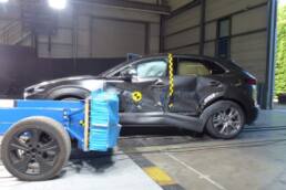 Mazda CX-30 im Euro-NCAP-Crashtest.