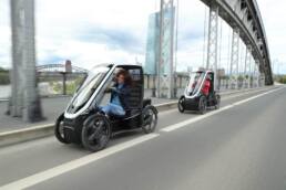 Schaeffler Bio-Hybrid Passenger auf Testfahrt in Frankfurt.