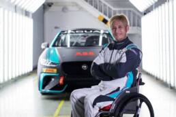 Takuma Aoki fährt den Jaguar I-Pace e-Trophy.