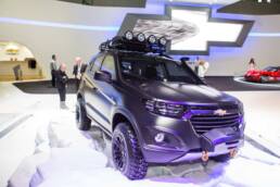 Chevrolet Niva Concept auf dem Moskauer Automobilsalon 2014.