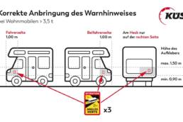 Warnaufkleber 