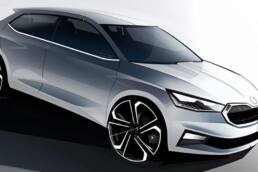 Skoda macht mit Designskizzen auf den Fabia neugierig 5 Skoda Fabia