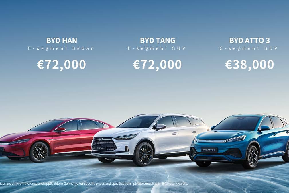 BYD verrät die Preise für Han, Tang und Atto