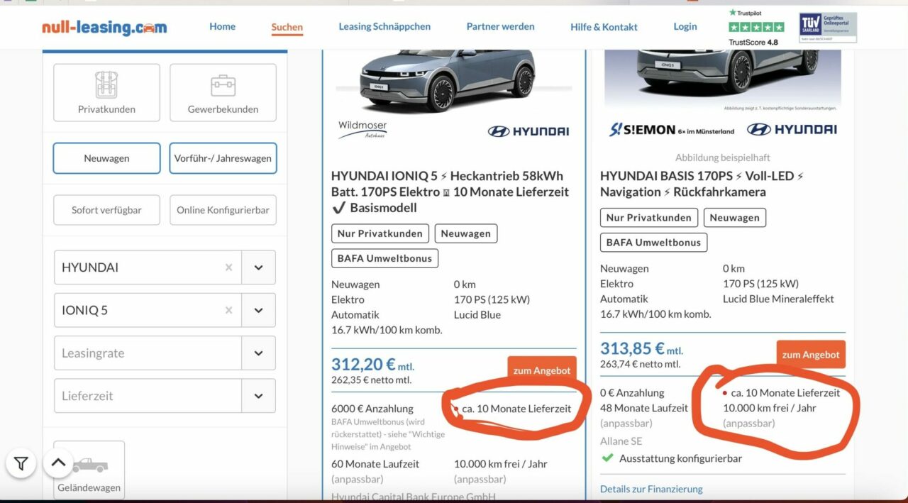 Hyundai Ioniq 5 (2023) -  Kaufen oder leasen? Fördermöglichkeiten E-Autos + Wallbox