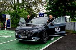 Mit dem Wey Coffee 01 bei der New Mobility Rallye (2023) - Am Steuer NinaCarMaria