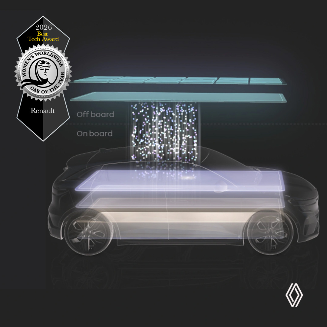 Women’s Worldwide Car of the Year 2026: Diese Autos überzeugen weltweit – und warum! 9 Renault – Best Tech Award