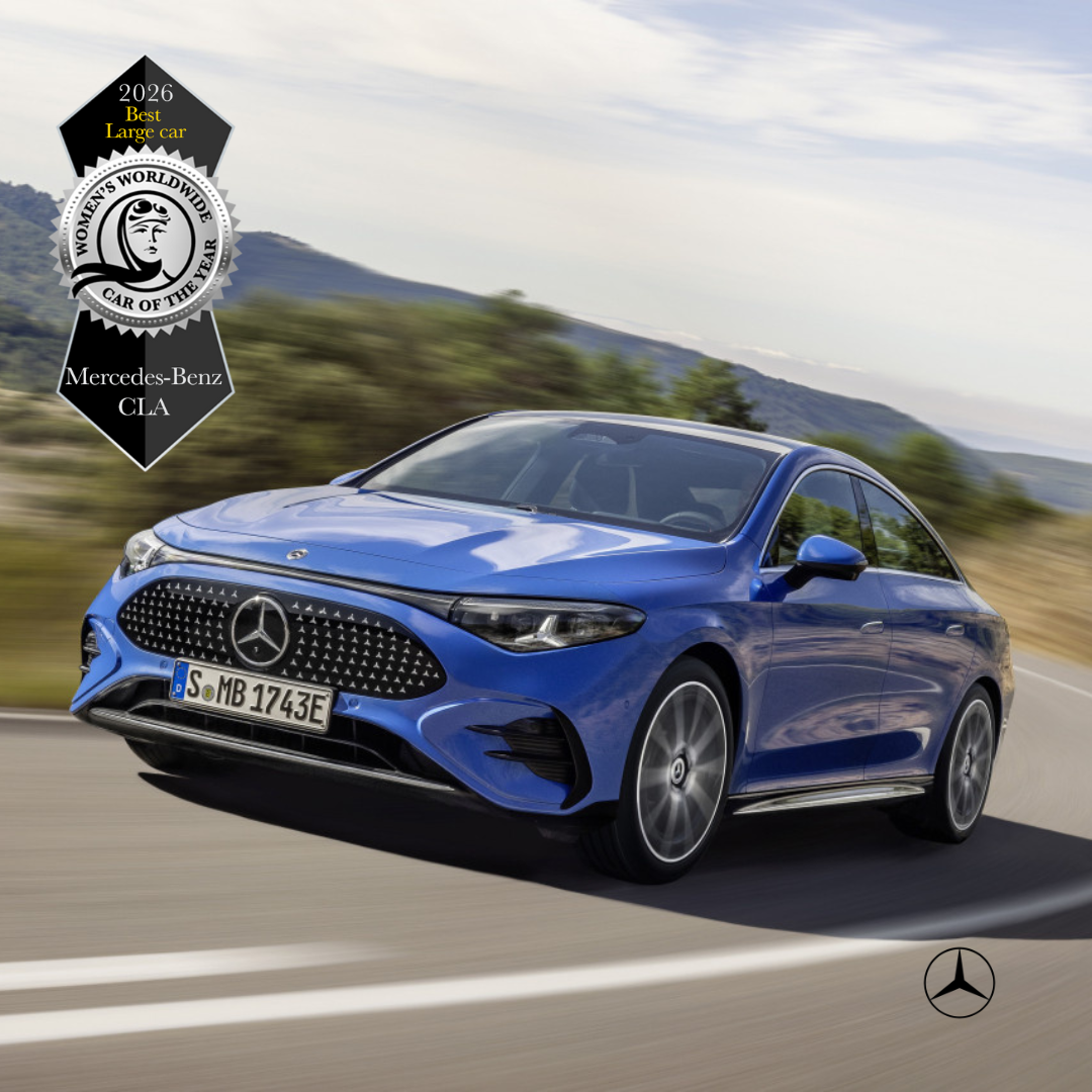 Women’s Worldwide Car of the Year 2026: Diese Autos überzeugen weltweit – und warum! 4 Mercedes-Benz CLA – Best Large Car