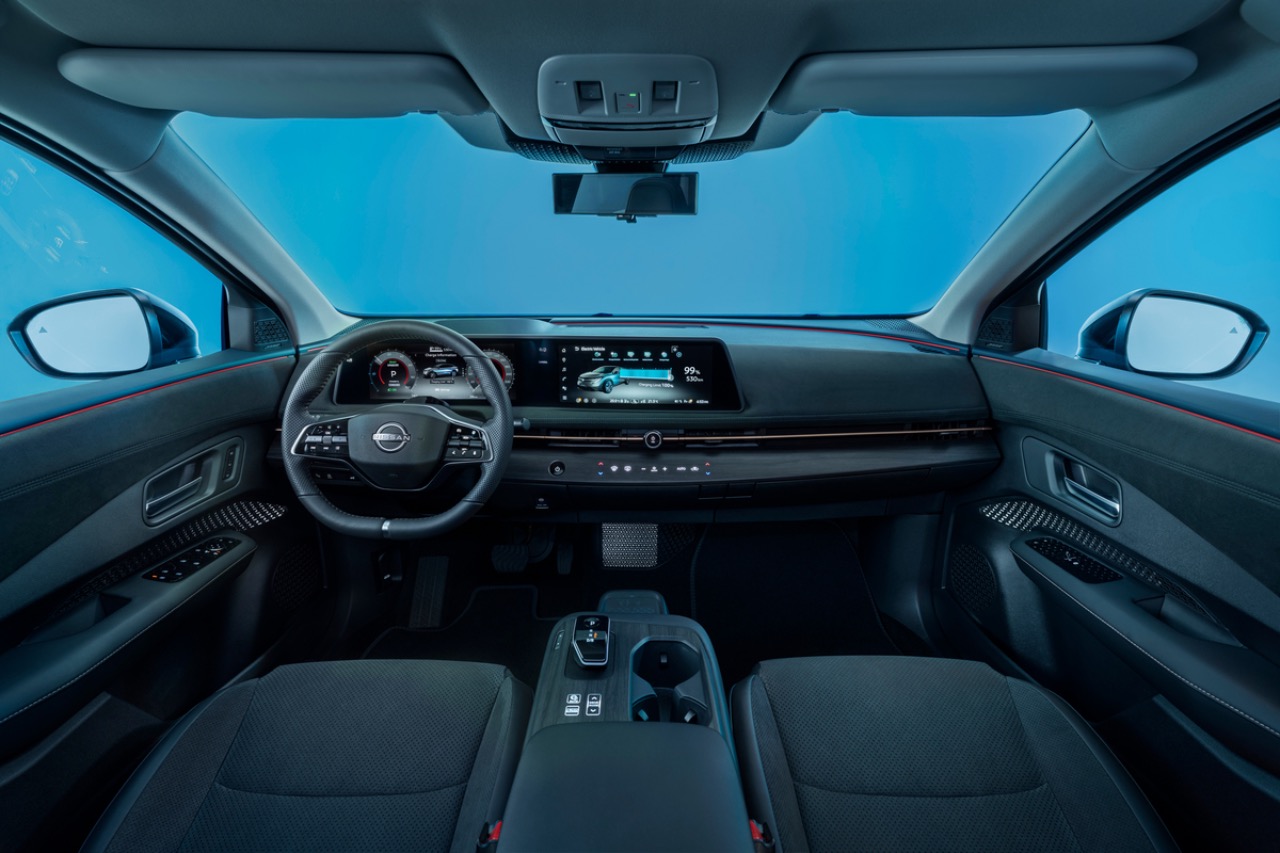 Marktstart für den neuen Nissan Ariya im September 1 Nissan Ariya innenraum