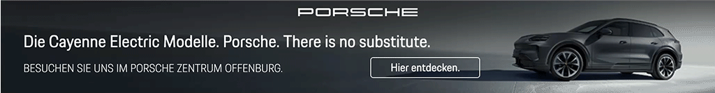 Banner Porsche Zentrum Offenburg