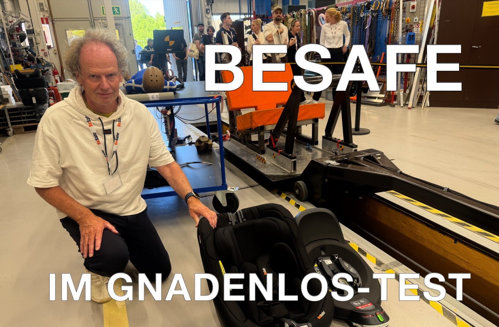Der sicherste Kindersitz der Welt? Extrem Crashtest! In Schweden wird gnadenlos getestet ... 1 BESAFE, VTI, Plustest, Linköping, Friedbert Weizenecker